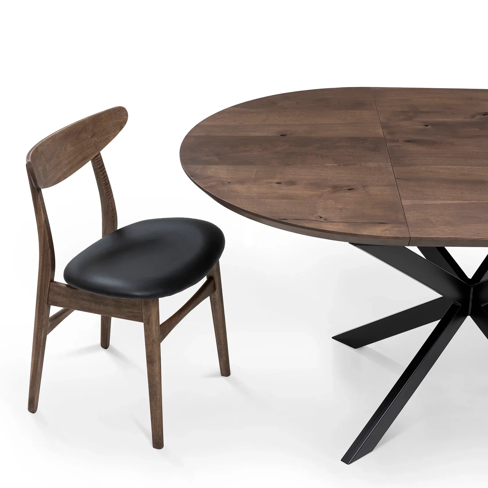 Beatrice Extendable Dark Walnut Dining Table | S10Home