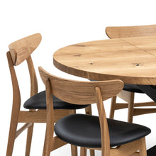 Beatrice Extendable Round Oak Dining Table | Solid Wood | S10Home