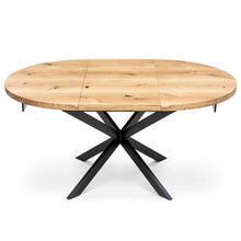 Beatrice Extendable Round Oak Dining Table | Solid Wood | S10Home