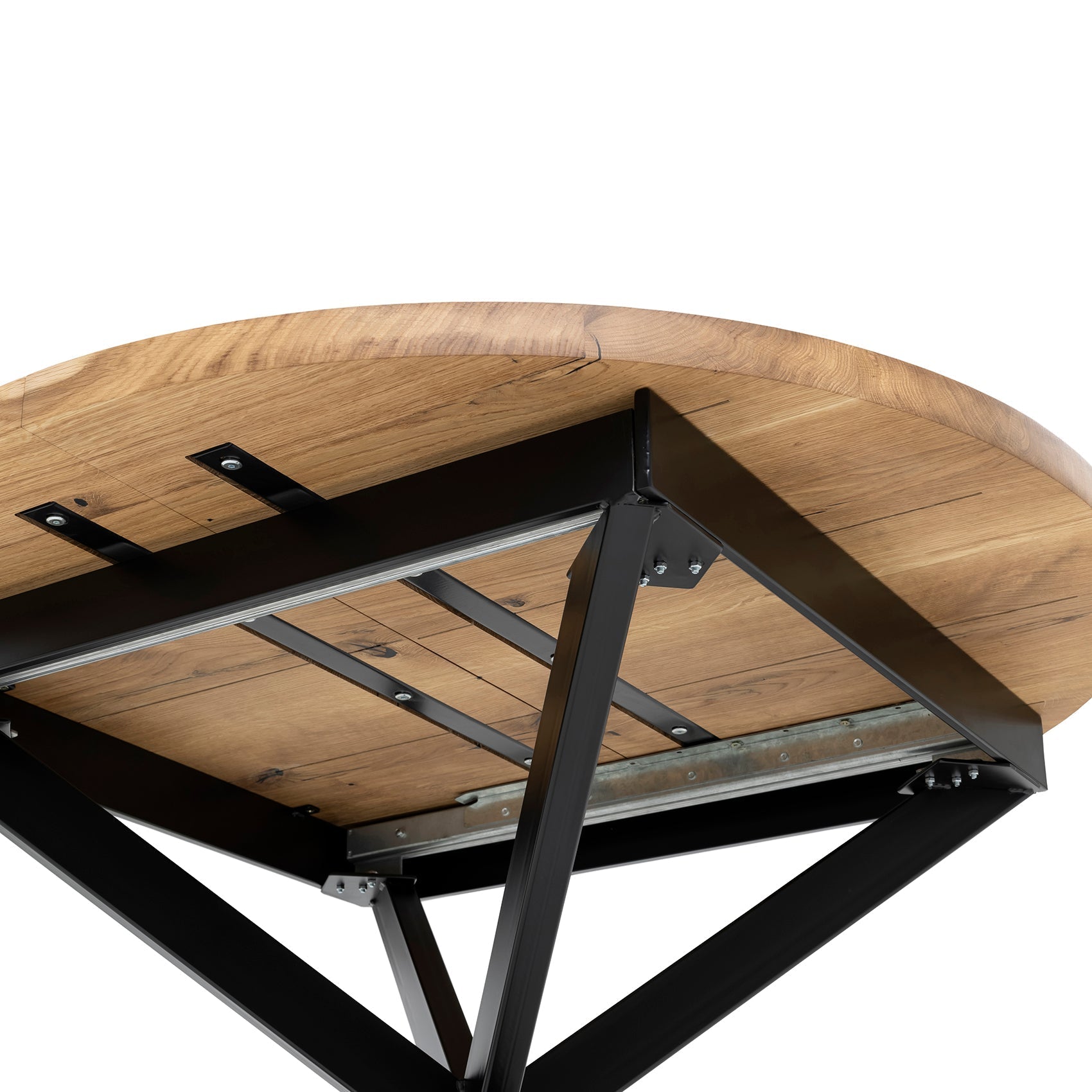 Beatrice Extendable Round Oak Dining Table | Solid Wood | S10Home