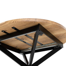 Beatrice Extendable Round Oak Dining Table | Solid Wood | S10Home