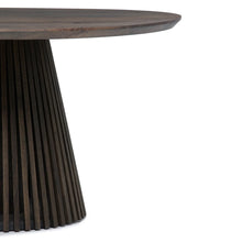 Vivien Round Extendable Dining Table in Charcoal Oak | S10Home