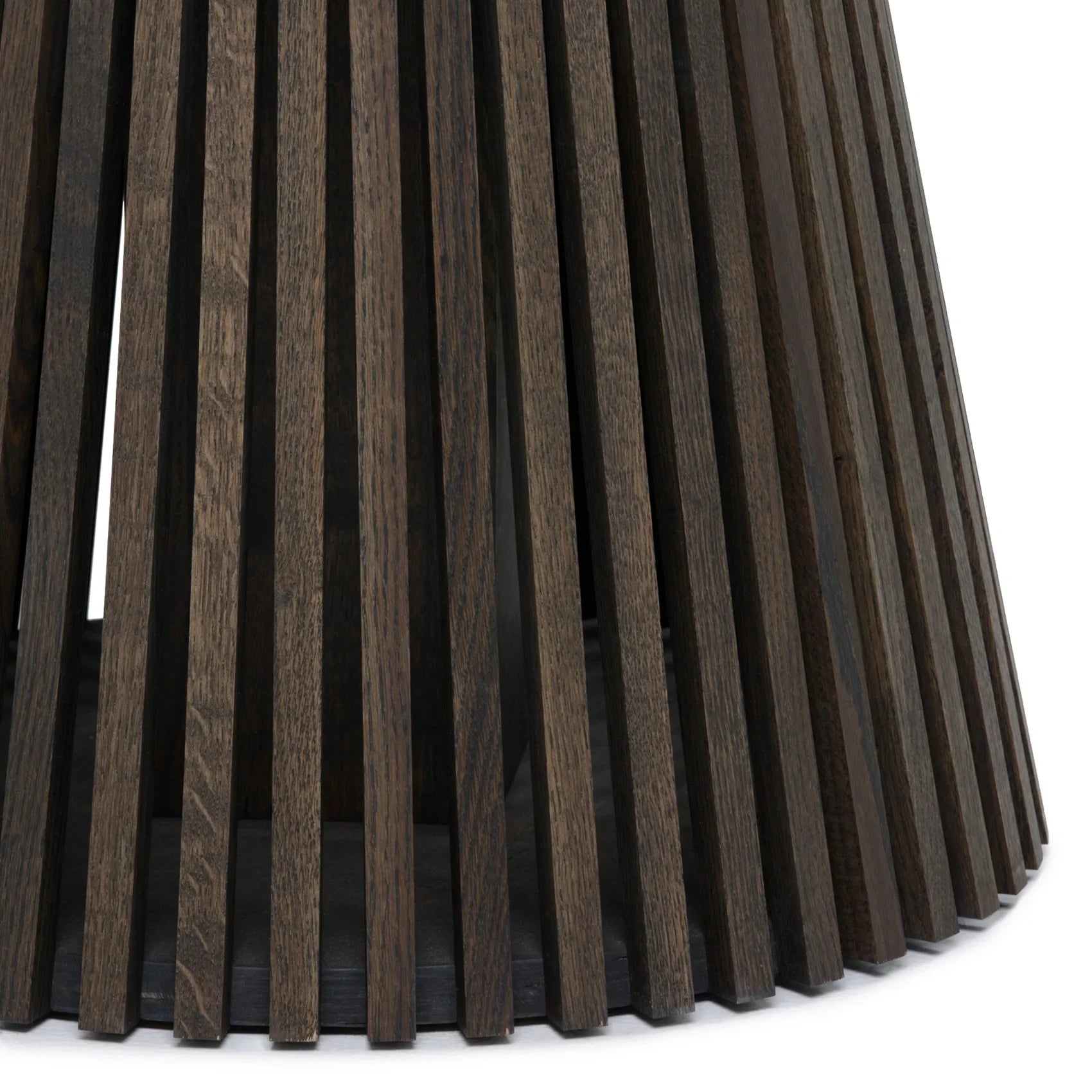 Vivien Round Extendable Dining Table in Charcoal Oak | S10Home