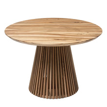 Vivien Extendable Round Walnut Dining Table | S10Home