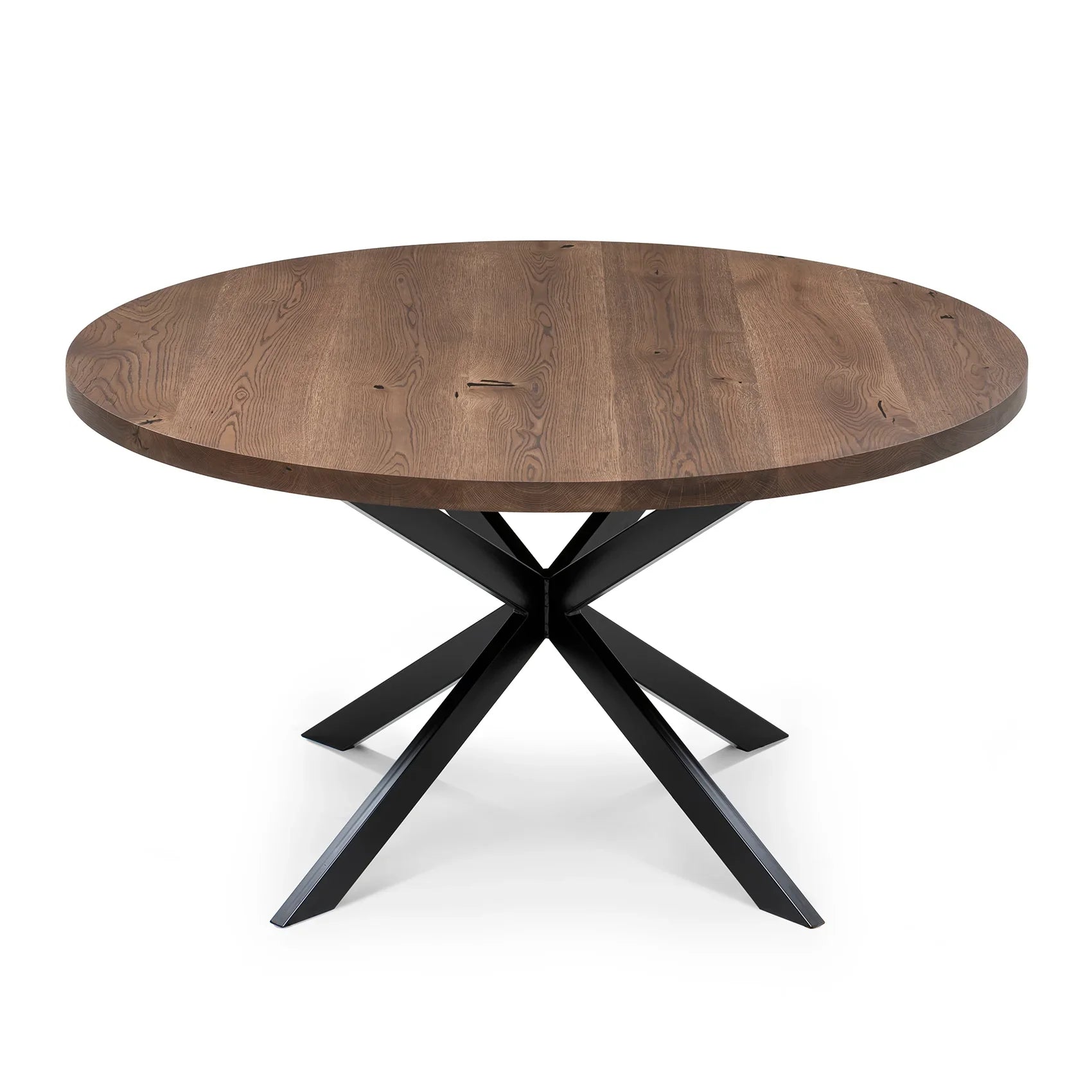 Beatrice Extendable Round Dining Table in Chocolate Oak | S10Home