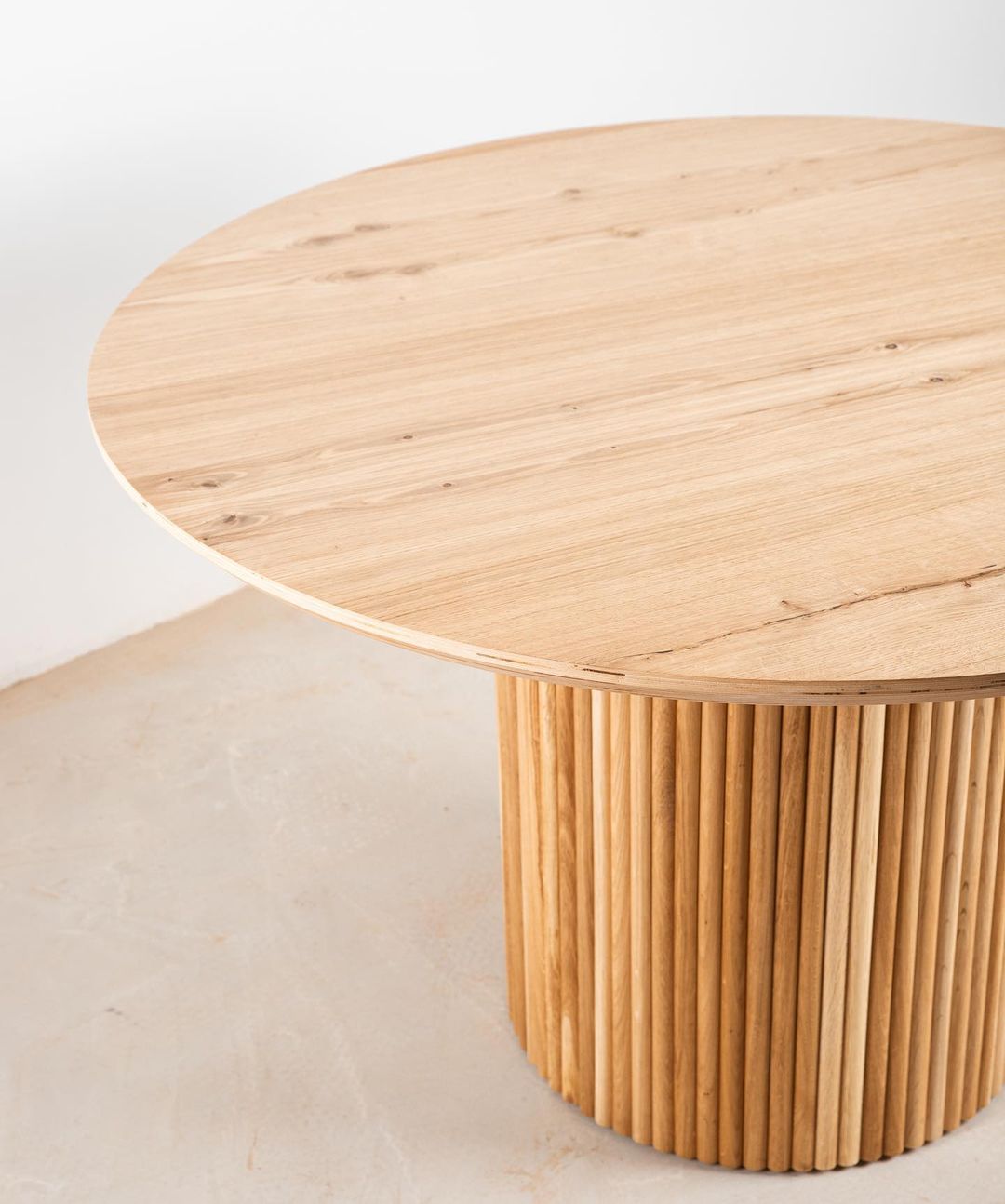 Chiara Extendable Oak Veneer Dining Table 120 cm