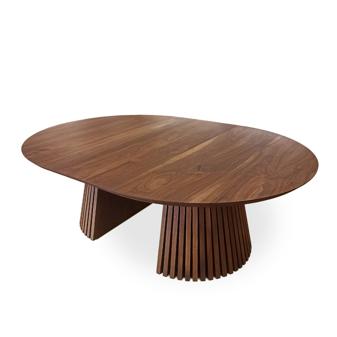 Vivien Extendable Round Dining Table in Chocolate Walnut 140cm