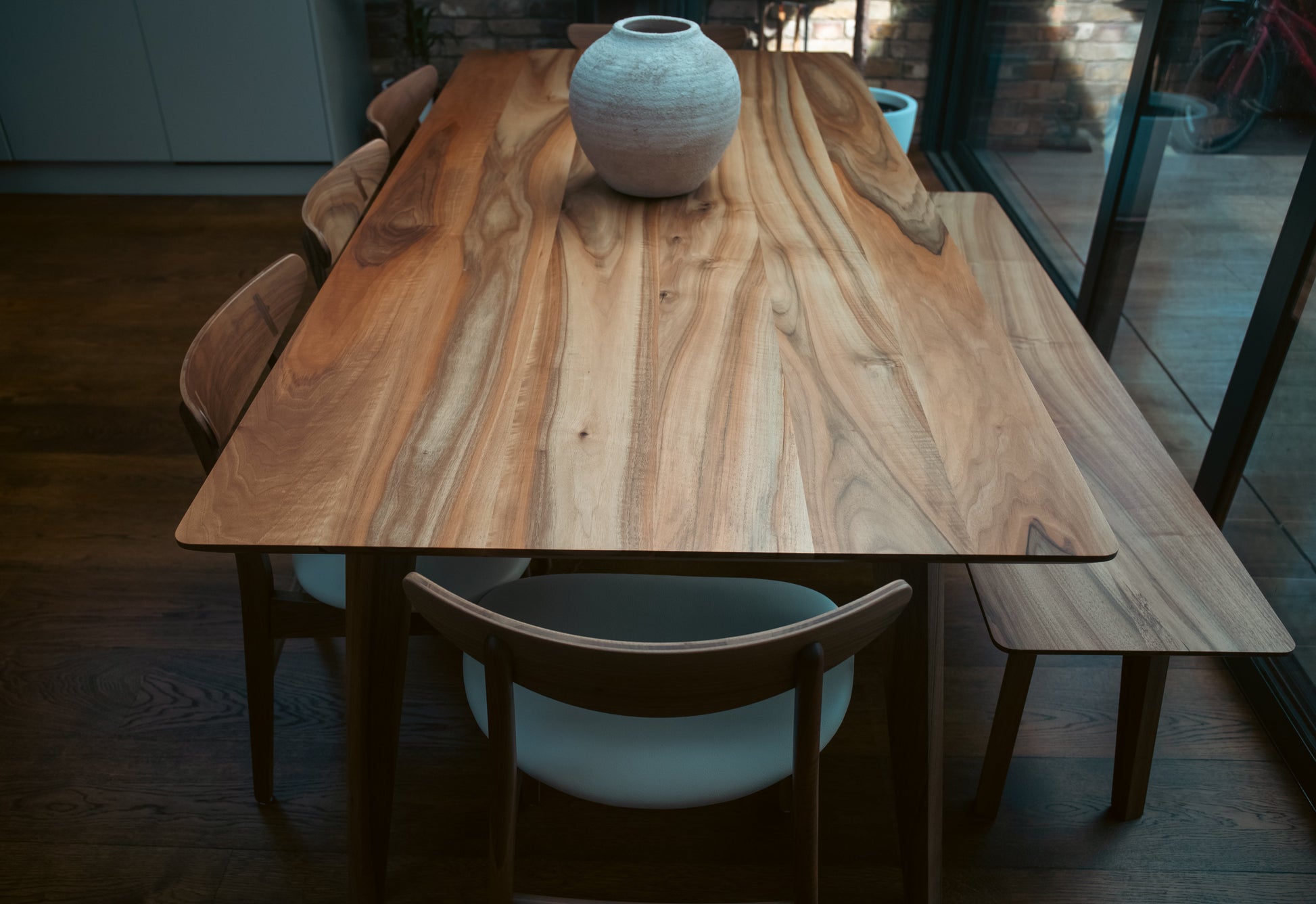 Aurora Extendable Walnut Dining Table| Solid Wood |S10Home