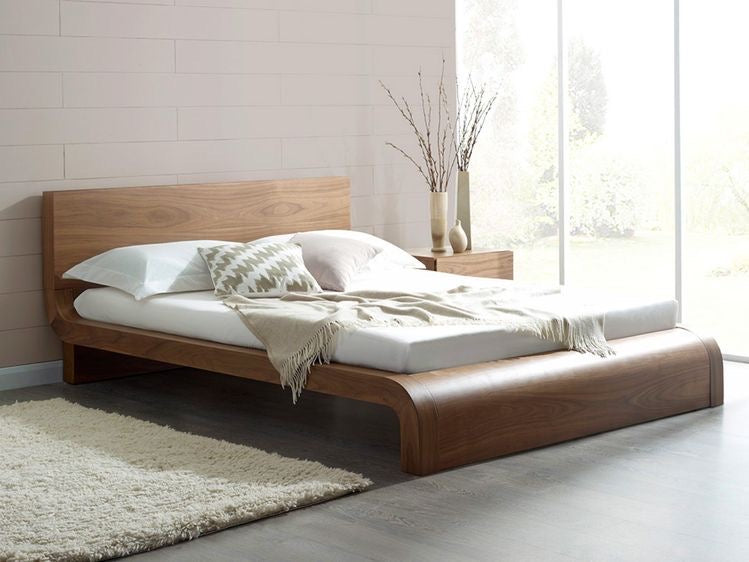 Emma Walnut Wood Bed | S10Home