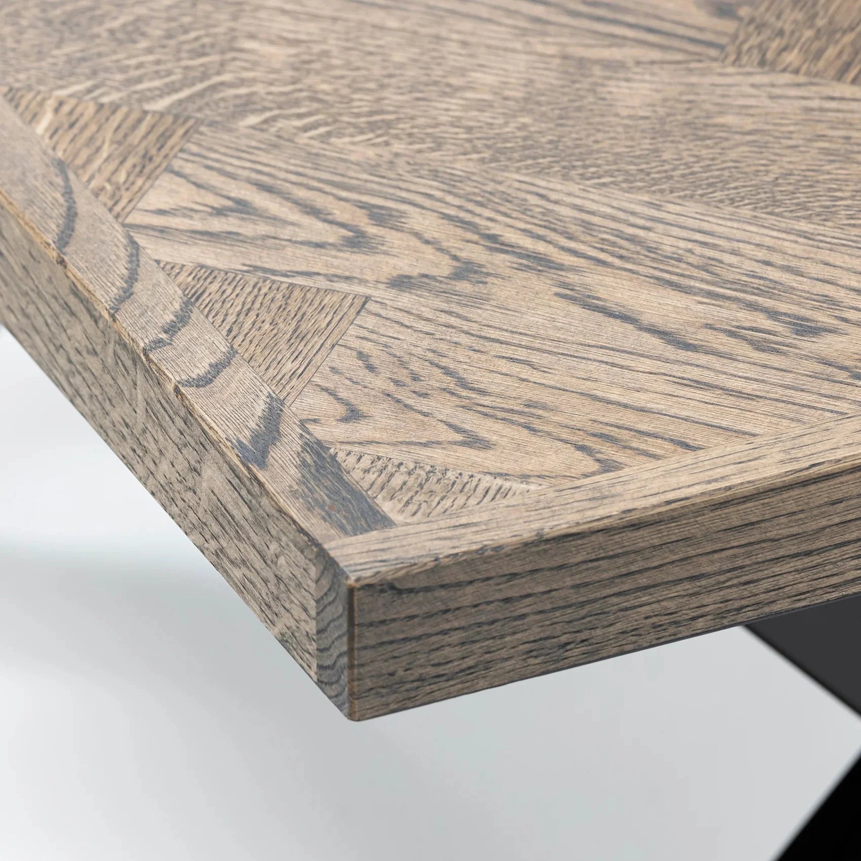 Astrid Herringbone Coffee Table in Charcoal Oak | S10 Home