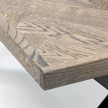 Astrid Herringbone Coffee Table in Charcoal Oak | S10 Home
