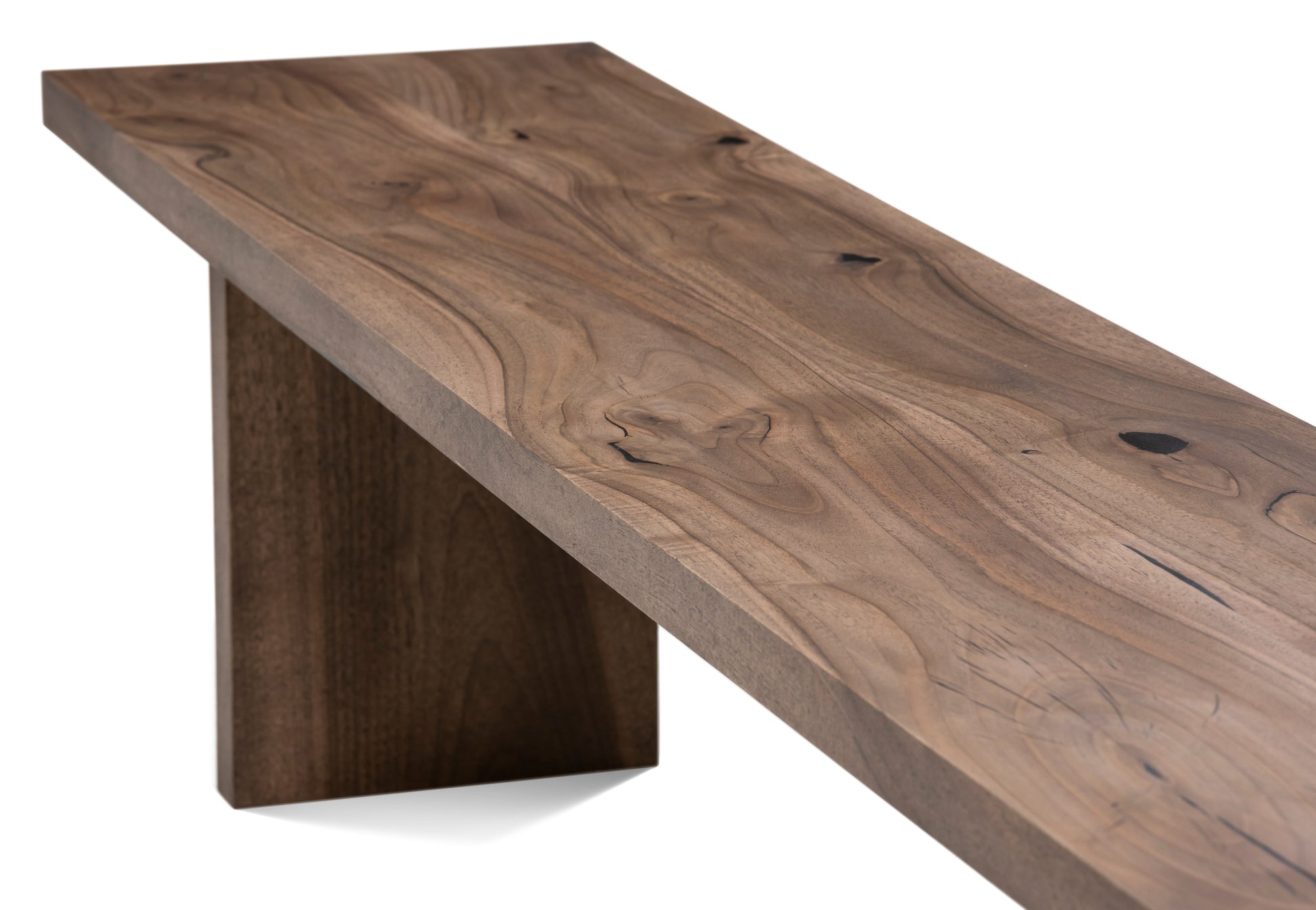 Walnut Bench Chocolate 2-6 Seater